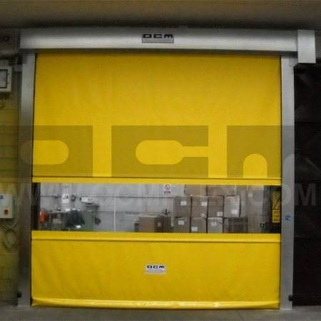 Fast action rolling doors