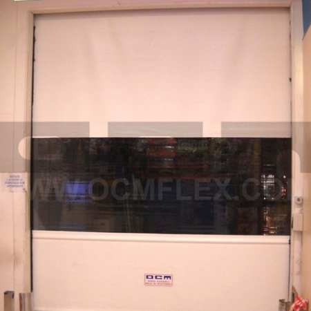 Roll-up High Speed Door combined with conveyor systems